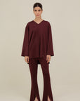 Drop Shoulder Tunic - Rosewood