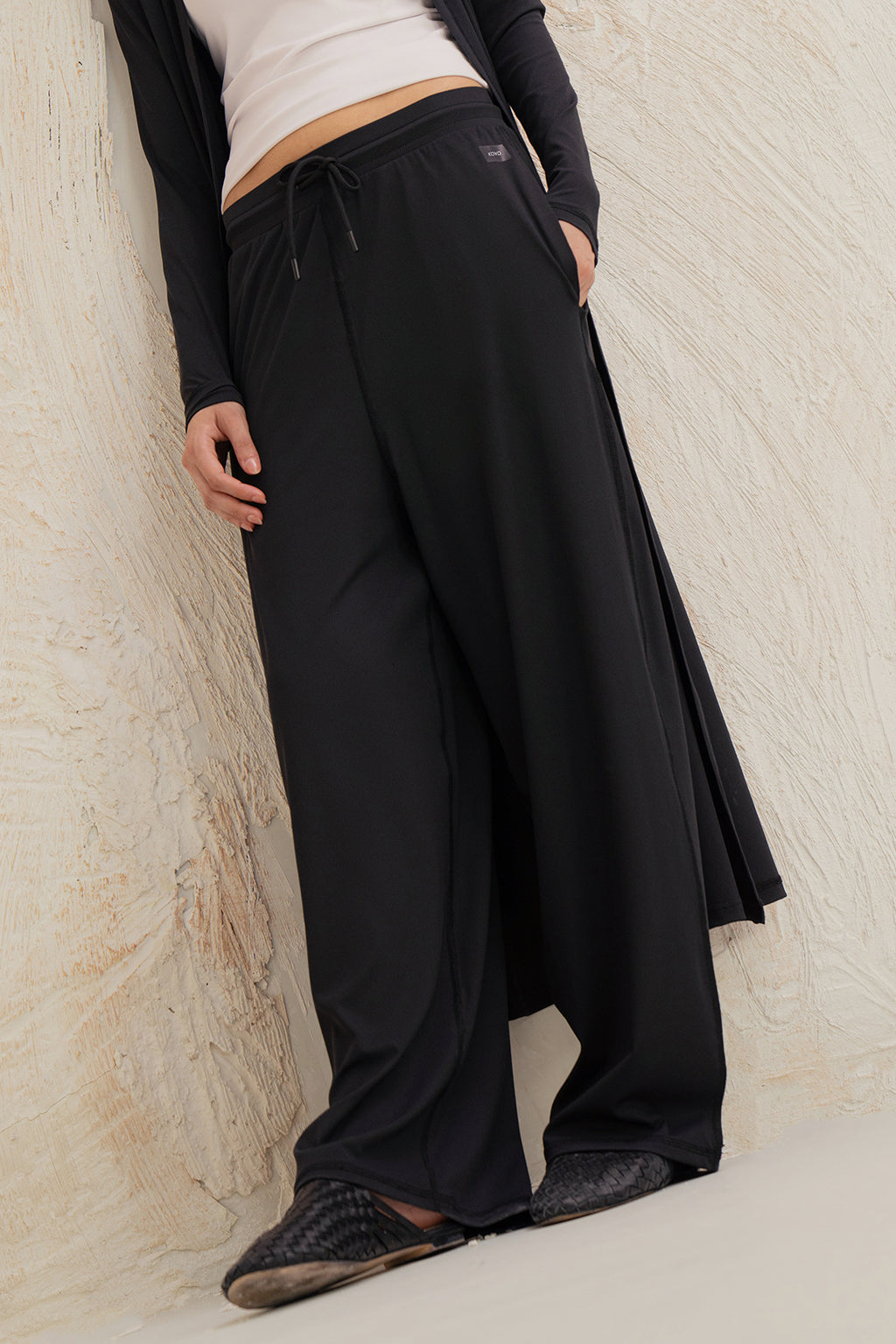 Brushed Rib Straight Leg 30 Pant