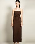 Tube Dress - Brown