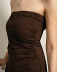 Tube Dress - Brown