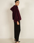 Oversized Hoodie - Plum