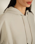 Oversized Raglan Hoodie - Grey