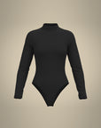 Mock Neck Bodysuit - Black