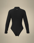 Mock Neck Bodysuit - Black