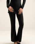 Luluknit Bootcut Pants - Black