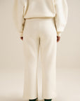 FormSoft Straight Leg Pants-White Apricot