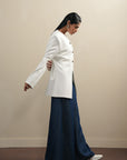 Asymmetric Wrap Jacket - Ivory