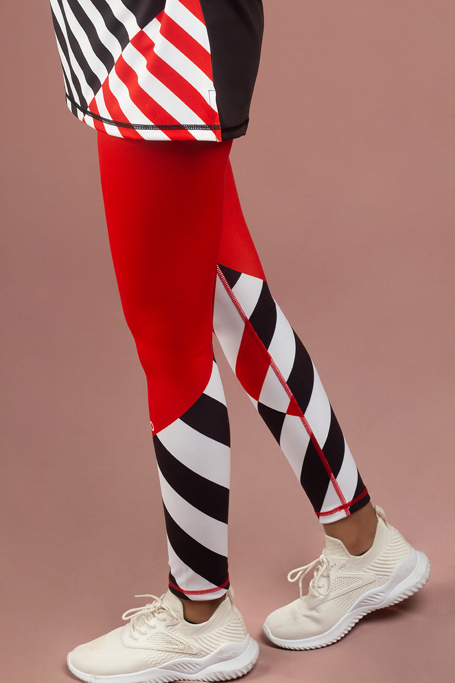 Block Stripe tights