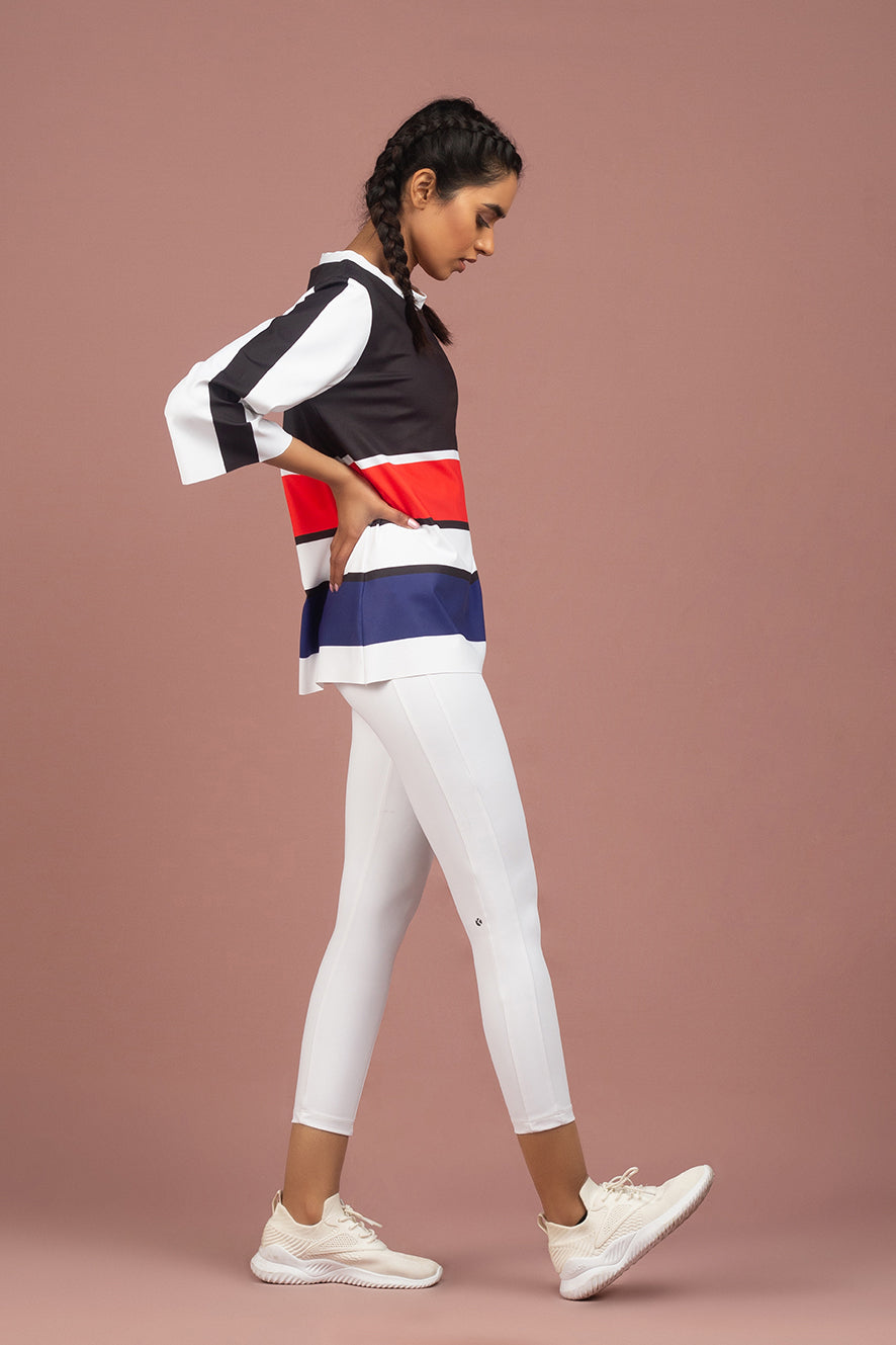 Color Block Athleisure Top