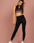 V-Neck Logo Bra