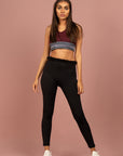 V-Neck Logo Bra