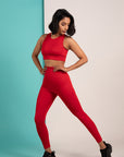 RED HIGH SUPPORT BRA