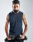 Navy Melange Performance Tank
