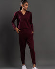 Lasercut Maroon Top