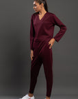 Lasercut Maroon Top