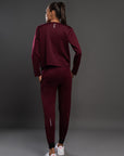Lasercut Maroon Top