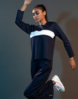 Every Wear Blue Lasercut Top
