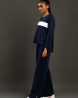 Every Wear Blue Lasercut Top