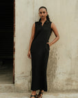 Pleated Dress - Black