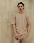 Oversized Pocket Tee - Sandy Beige