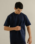 Oversized Pocket Tee - Navy