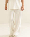 Wide Legged Men Pants - Off White