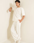 Wide Legged Men Pants - Off White