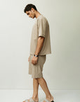 Volluto Oversized Tee - Stone Beige