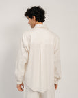 Oversized Linen Button Down - Off White