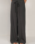 Wide Leg Pants - Charcoal Grey