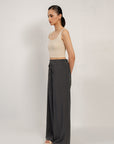 Wide Leg Pants - Charcoal Grey