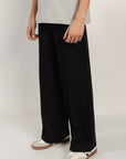 Wide Leged Men Pants - Black