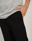 Wide Leged Men Pants - Black