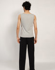 Wide Leged Men Pants - Black