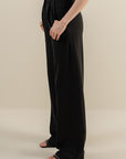 Straight Leg Pants - Black