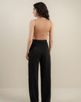 Straight Leg Pants - Black