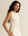 Pleated Top - Cream