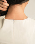 Pleated Top - Cream
