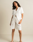 Luluknit Batwing Top - White