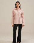 Essential Button Down - Powder Pink