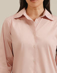 Essential Button Down - Powder Pink