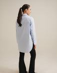 Hi-Lo Button Down - Powder Blue