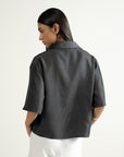 Denim Overshirt - Graphite
