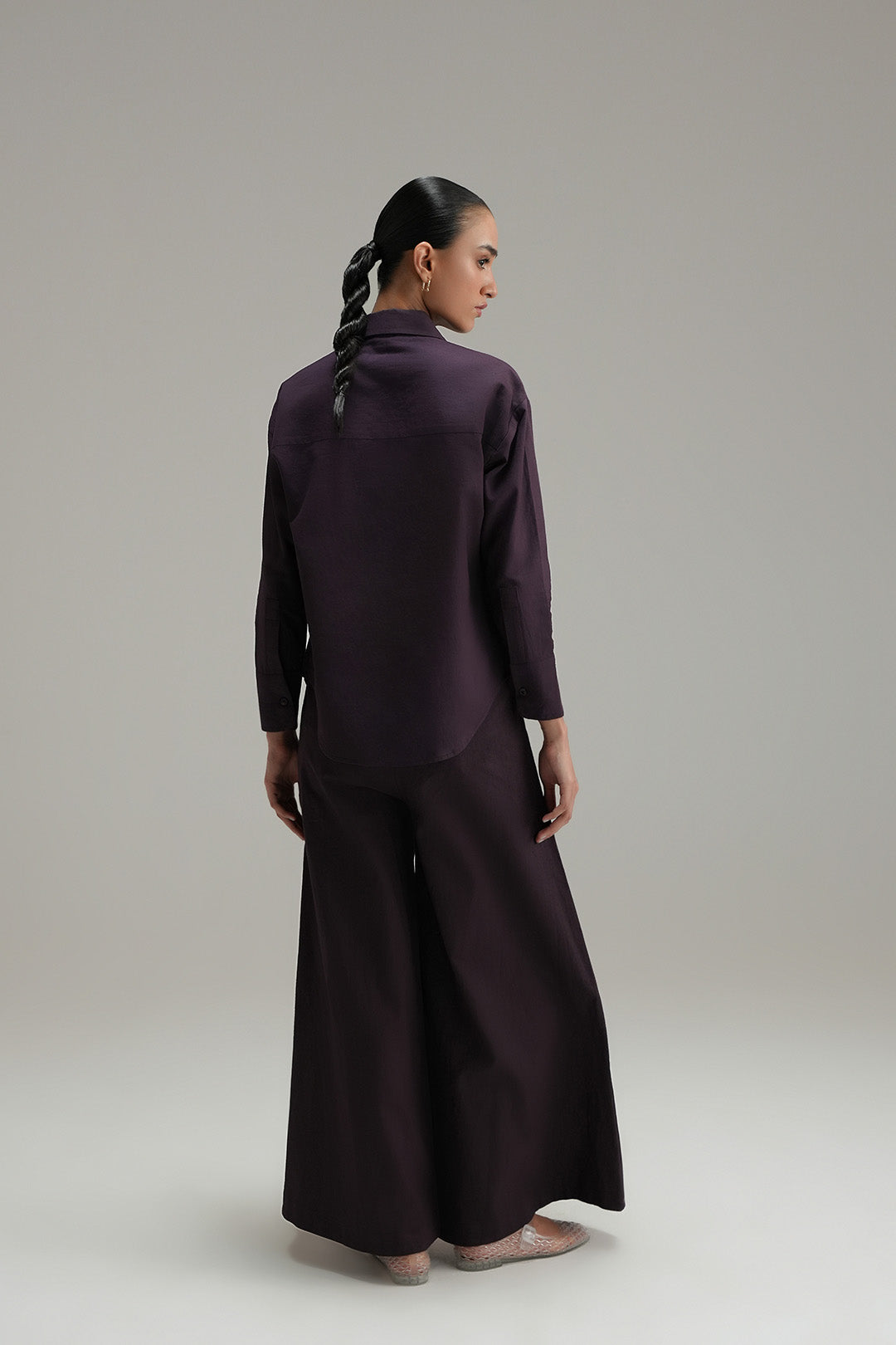 Regular Fit Button Down - Aubergine