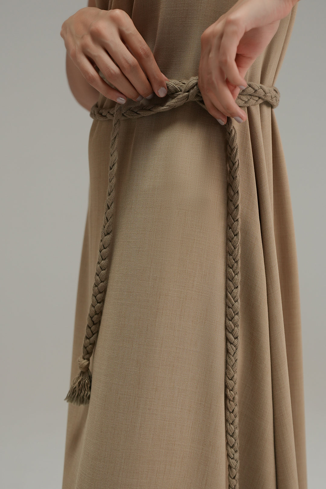 Resort Crosshatch Dress - Caramel