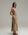 Resort Crosshatch Dress - Caramel