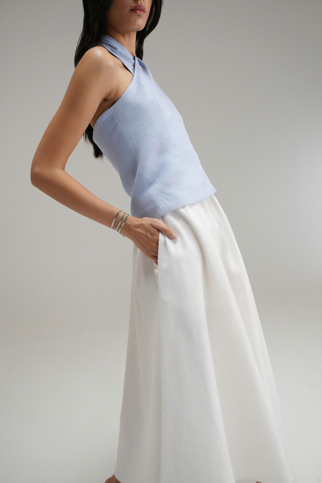 Vacation Linen Skirt - Ivory