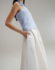 Vacation Linen Skirt - Ivory