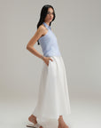 Vacation Linen Skirt - Ivory