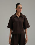 Essential Linen Overshirt - Mocha